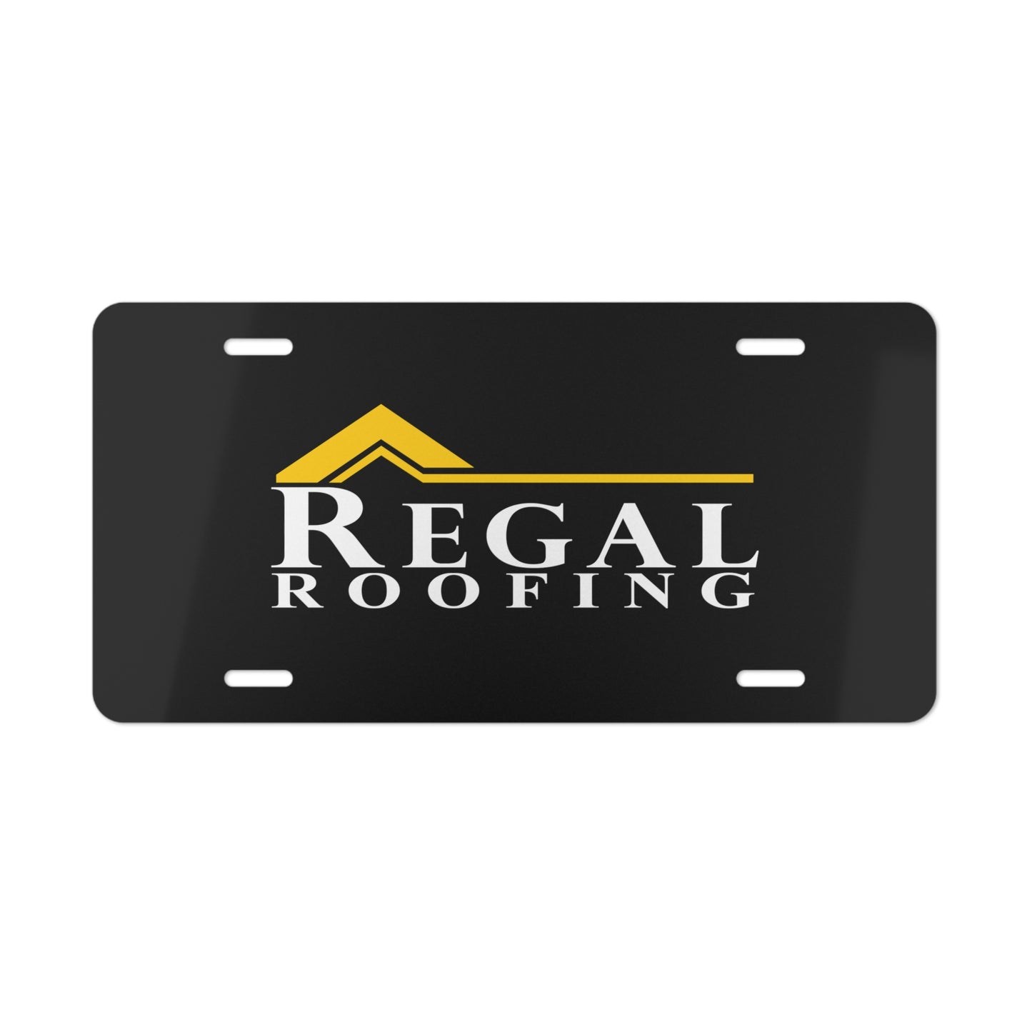 Regal Roofing License Plate